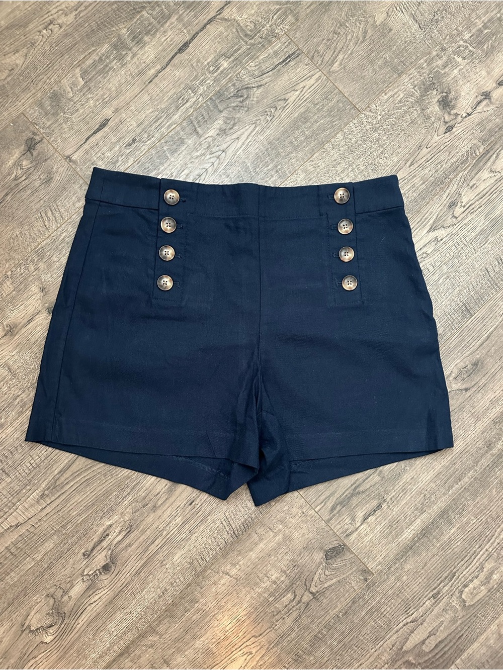 LOFT Navy Button Detail Womens’s Shorts Size 10